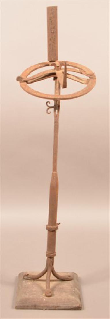 Antique Wrought Iron Sun Dial. Mounted on wooden (1 of 3)