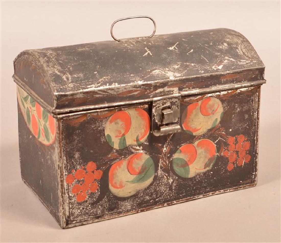 Pennsylvania 19th Century Toleware Dome Top Document (1 of 2)