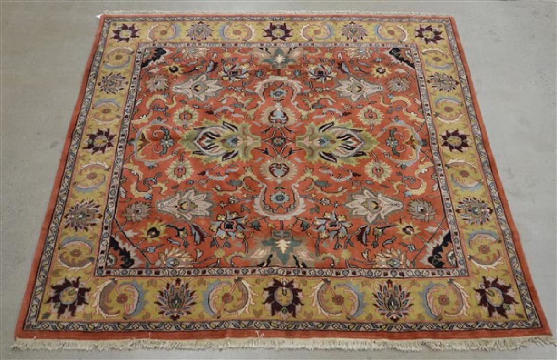 Vintage Floral Pattern Oriental Room Size Rug. 8'9" x (1 of 4)