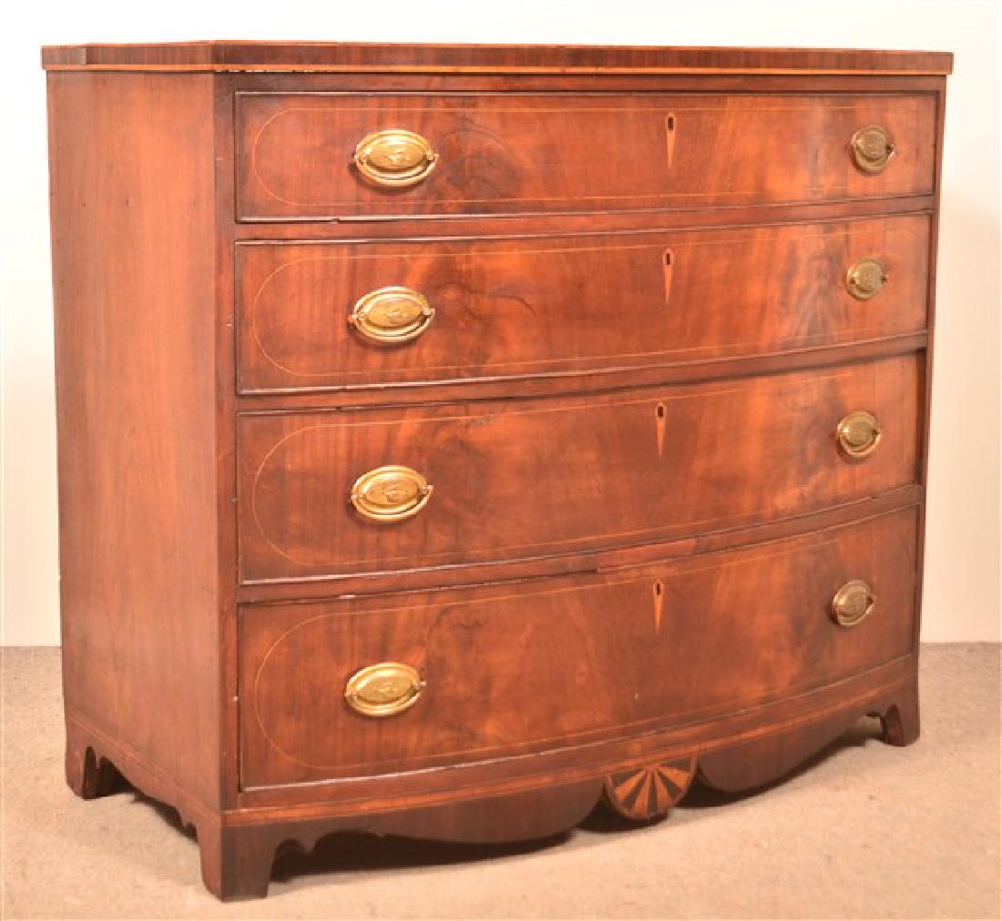 American Hepplewhite Inlaid Mahogany and Burl Mahogany (1 of 2)