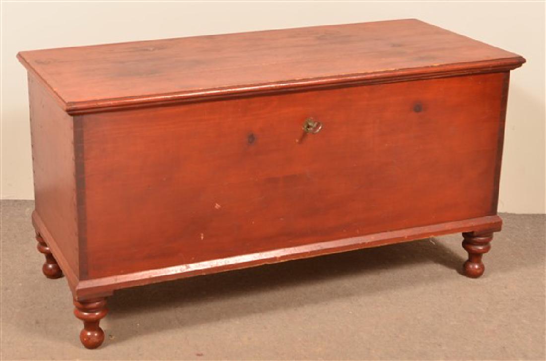 Pennsylvania Sheraton Softwood Blanket Chest. 25-1/2"h. (1 of 2)