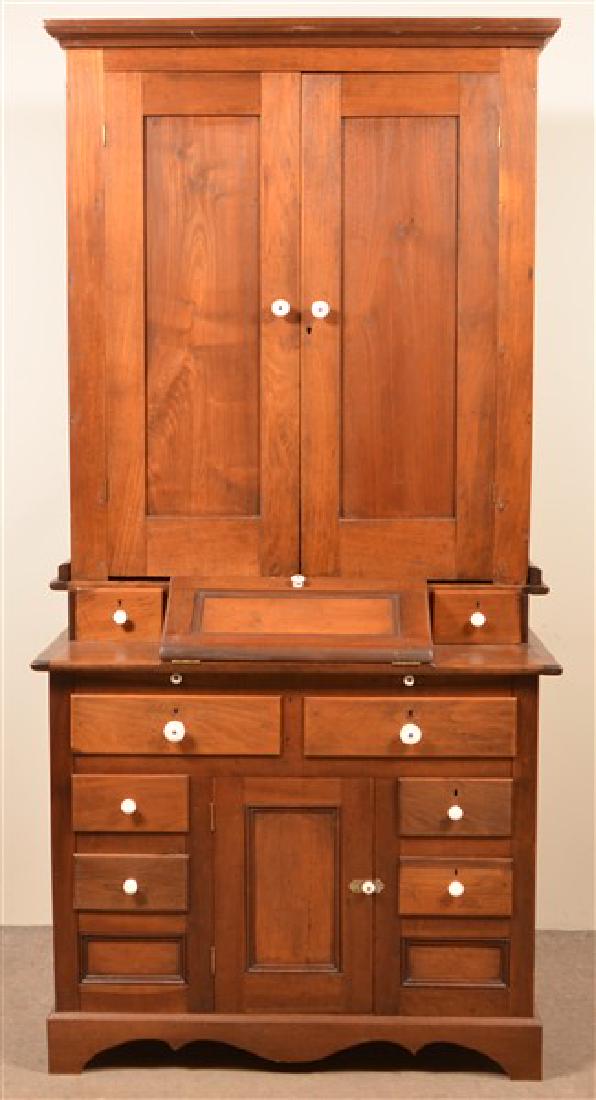 American 19th Century Walnut Plantation Desk. 79-1/4"h. (1 of 3)