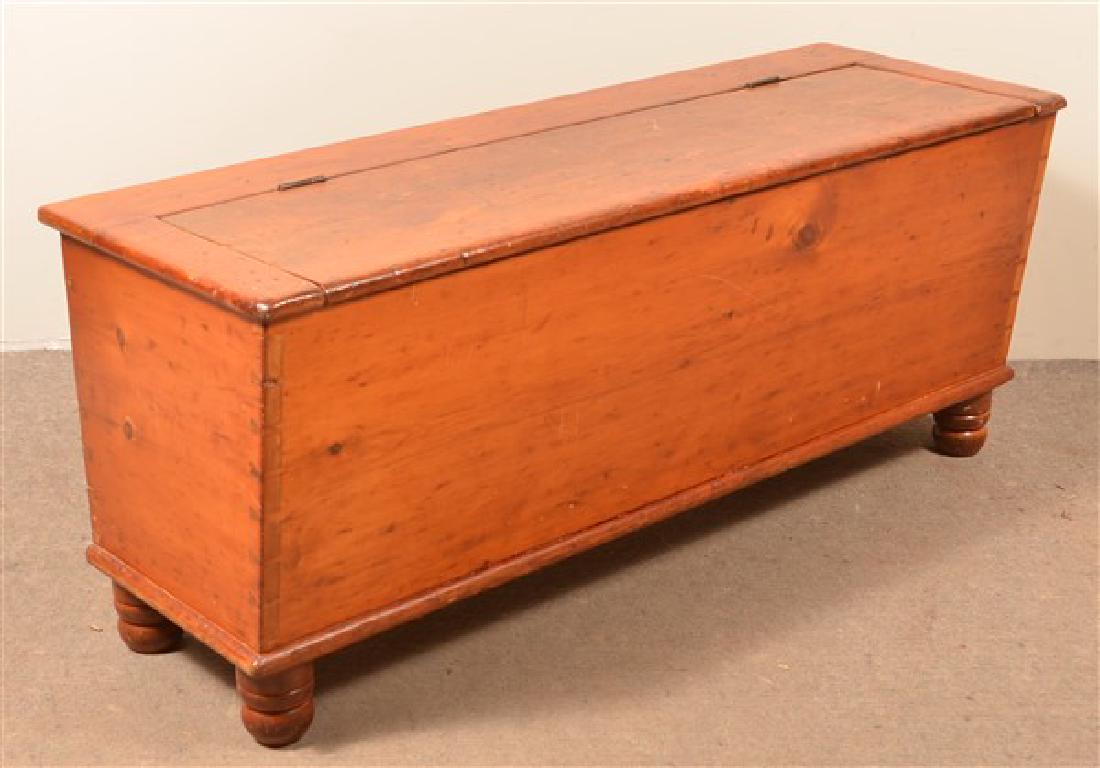 Pennsylvania 19th Century Softwood Wood Box. Double (1 of 2)