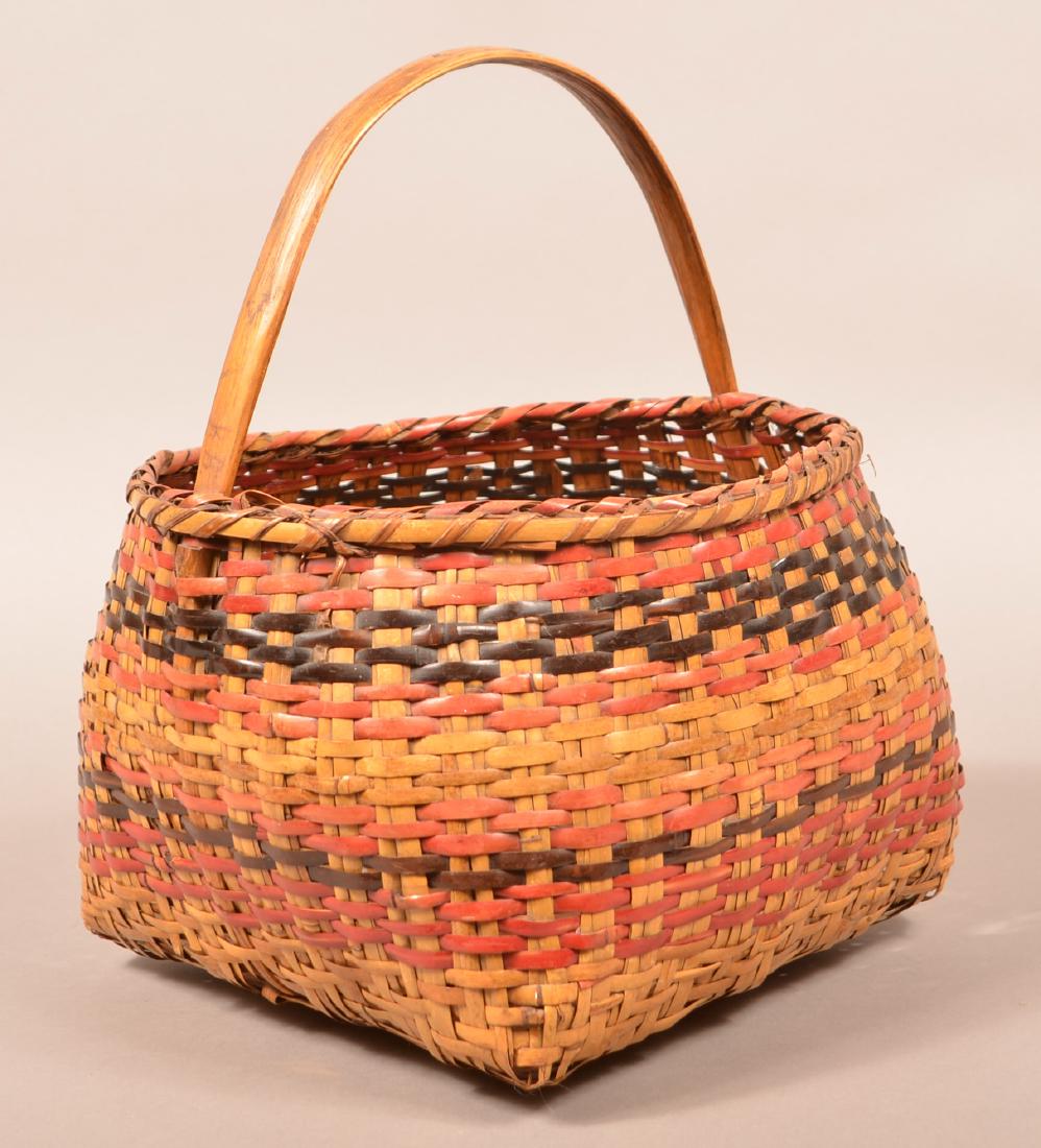 Vintage Split River Cane Basket (1 of 3)