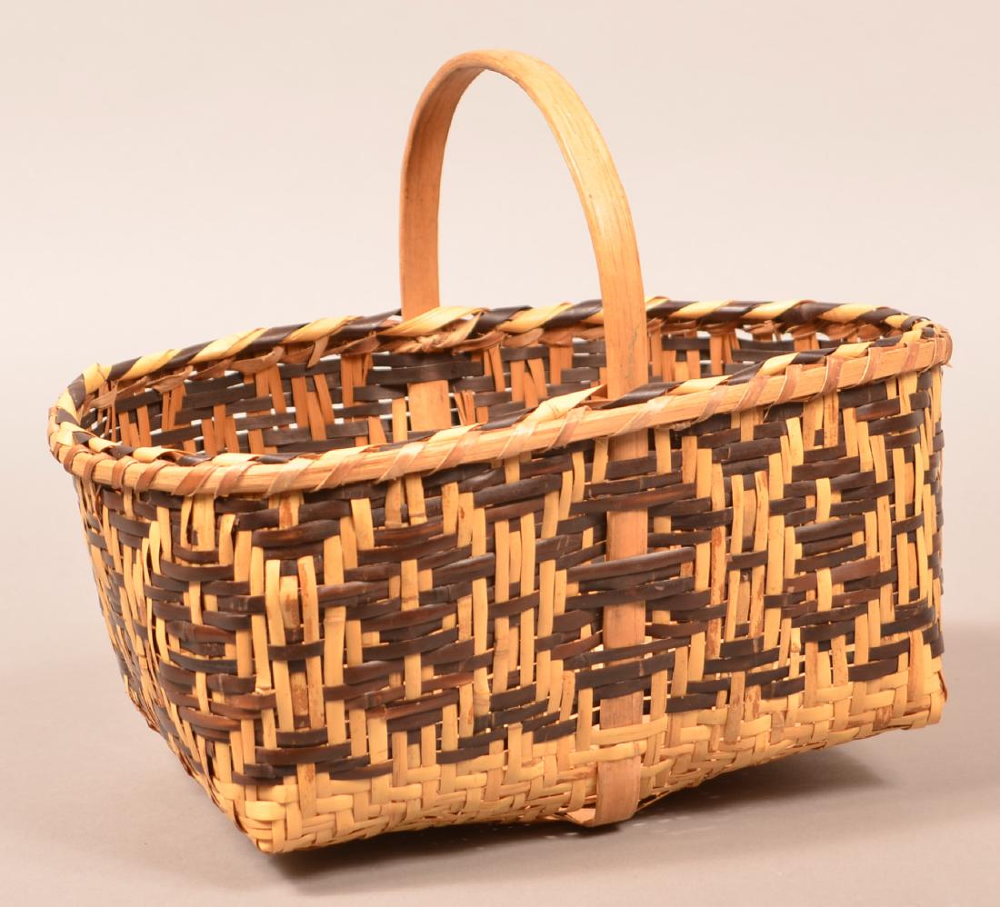 Vintage Cherokee Indian River Cane Basket (1 of 3)