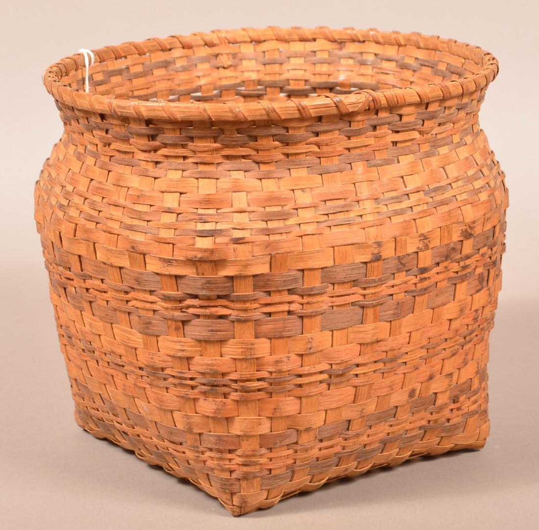 Vintage Cherokee White Oak Splint Basket (1 of 3)