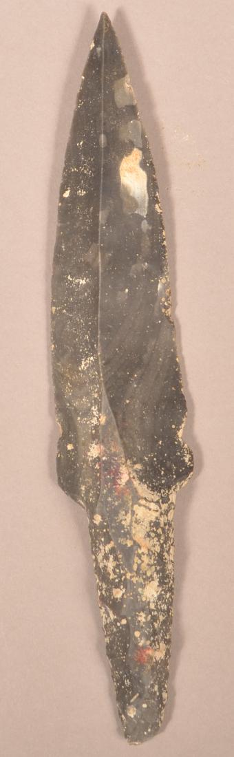 Precolumbian Era Chert Spear: Precolumbian Era Chert Spear, Uniface Type from the Mayan Culture of Southern Mexico 9 1/4" Long