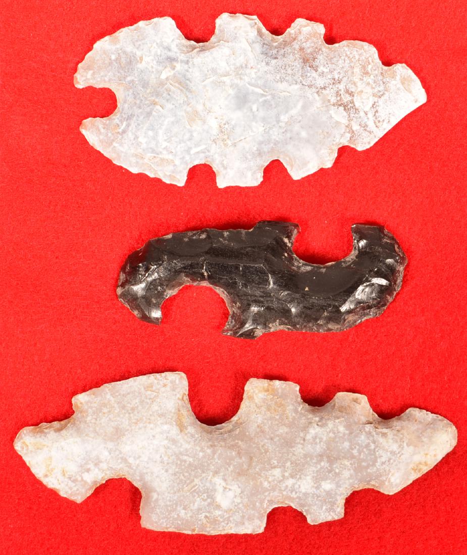 3 Precolumbian "Eccentric" Flints (1 of 2)
