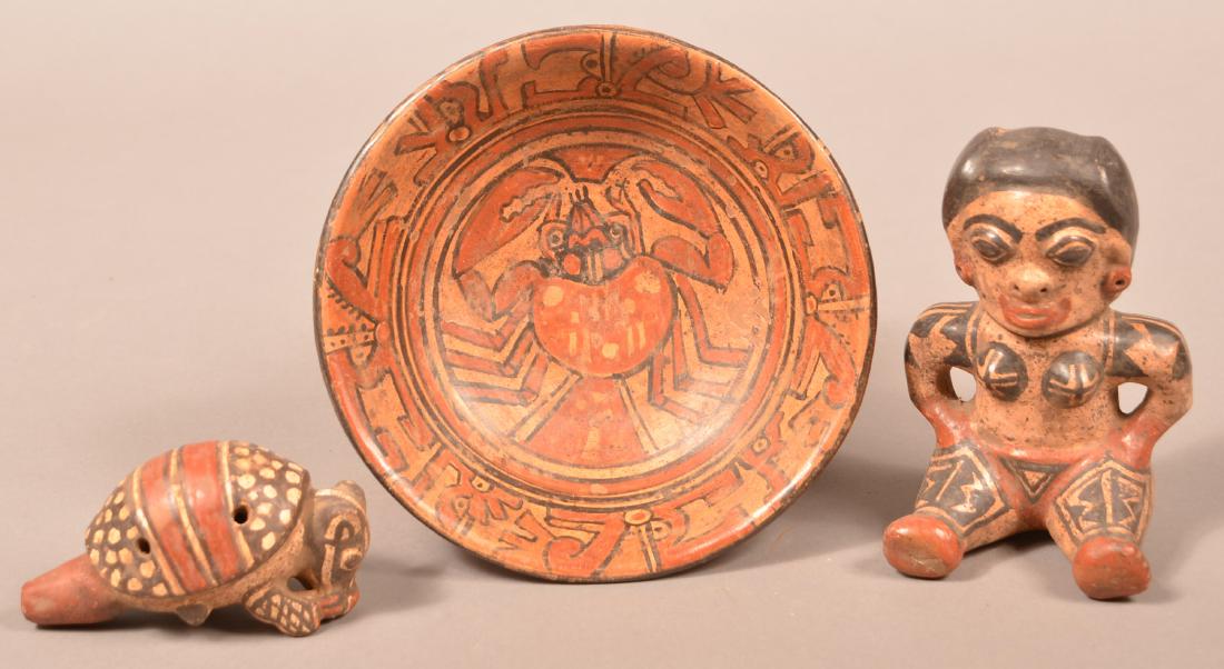 3 Well Made Costa Rican Pottery Items (1 of 3)