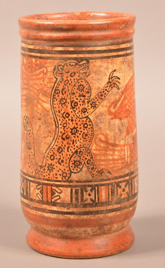 Contemporary Meso-American Pottery Vessel (1 of 3)