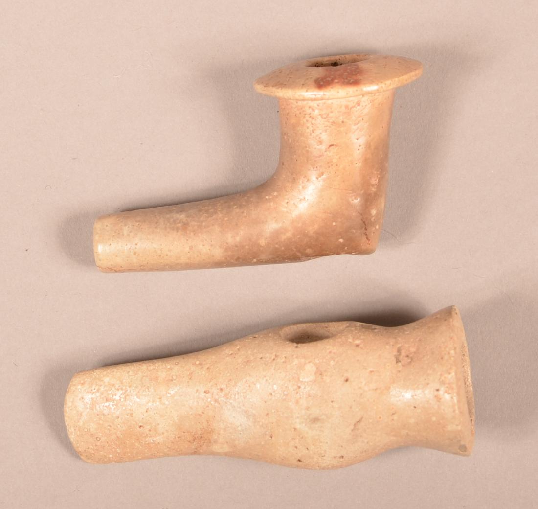 2 Ohio "Fireclay" Stone Smoking Pipes, These do not (1 of 2)