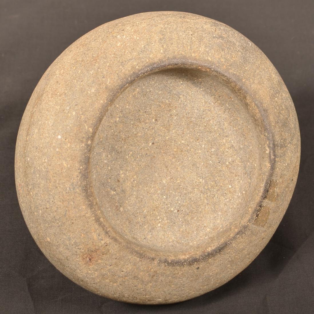 Massive "Cupped Discoidal" Chunkey Stone, 7 1/2" Dia. (1 of 2)