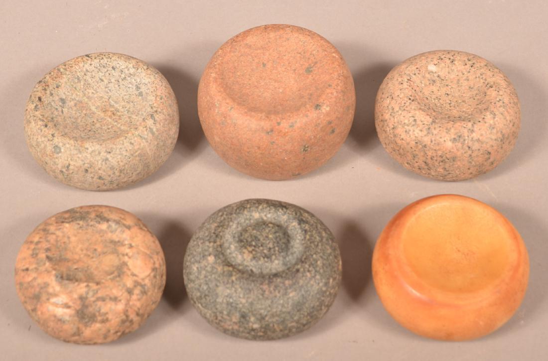 6 Hard Stone Discoidals, These Are Items of (1 of 2)