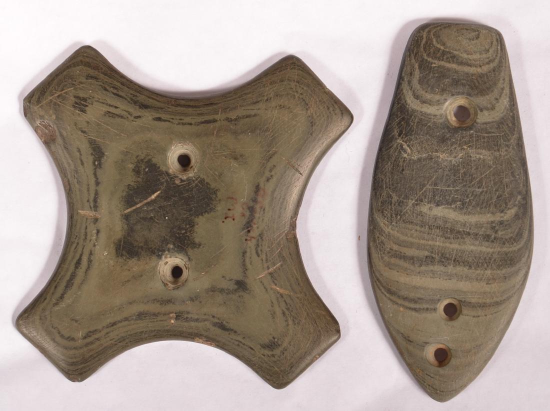 2 Banded Slate Objects of Indeterminate Antiquity: 2 Banded Slate Objects of Indeterminate Antiquity