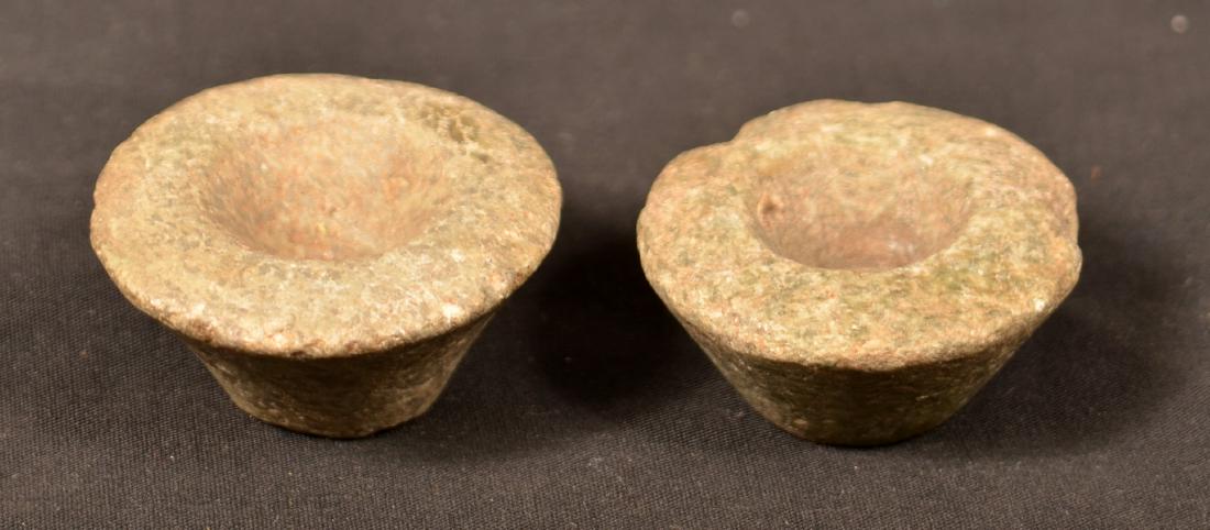 Pair of Ancient Mexican Stone "Ear Spools" 1 1/2" Dia. (1 of 3)