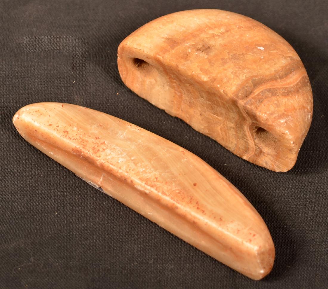 2 Small Sized Replicated "Boatstones" (1 of 2)