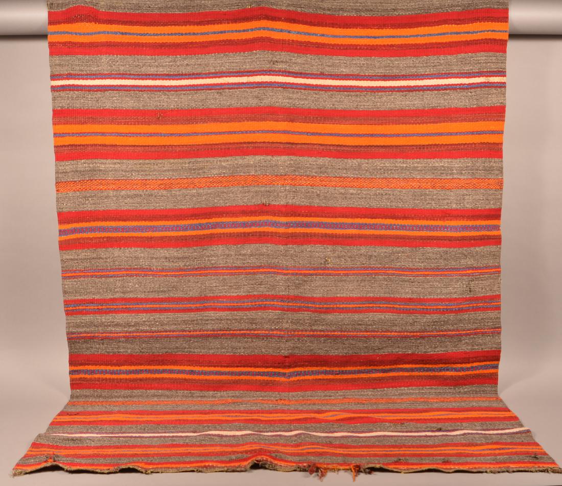 Vintage Hand Woven Textile of Wool w/ Cotton Warp 52" x (1 of 4)