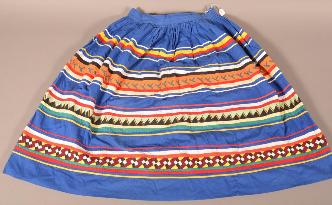 Vintage Seminole Indian Skirt w/ Intricate Patchwork (1 of 1)