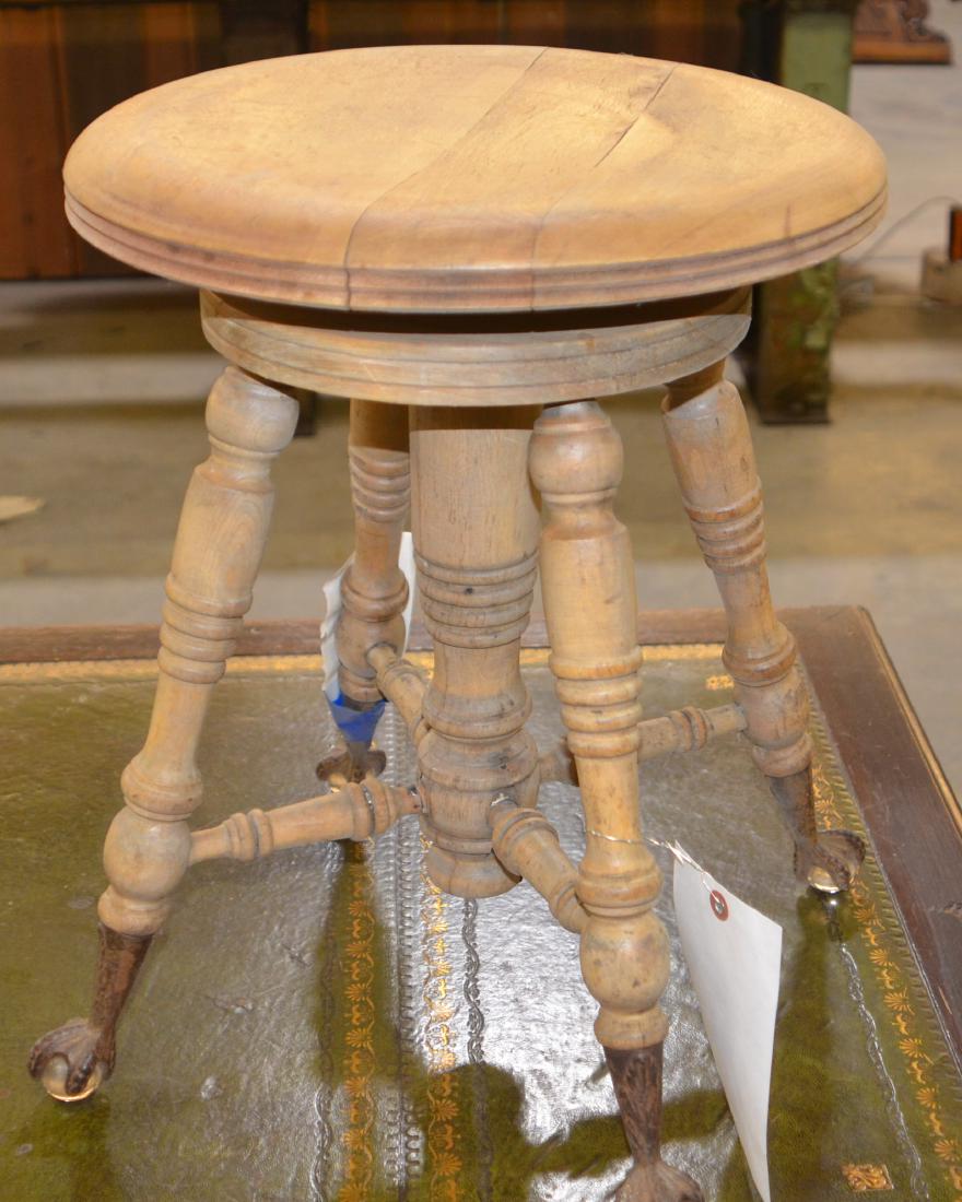 Unfinished Ball And Claw Foot Piano Stool Apr 26 2019