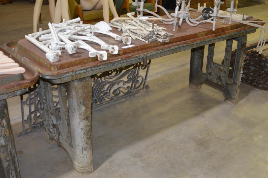 Industrial Machine Shop Iron Table (1 of 2)