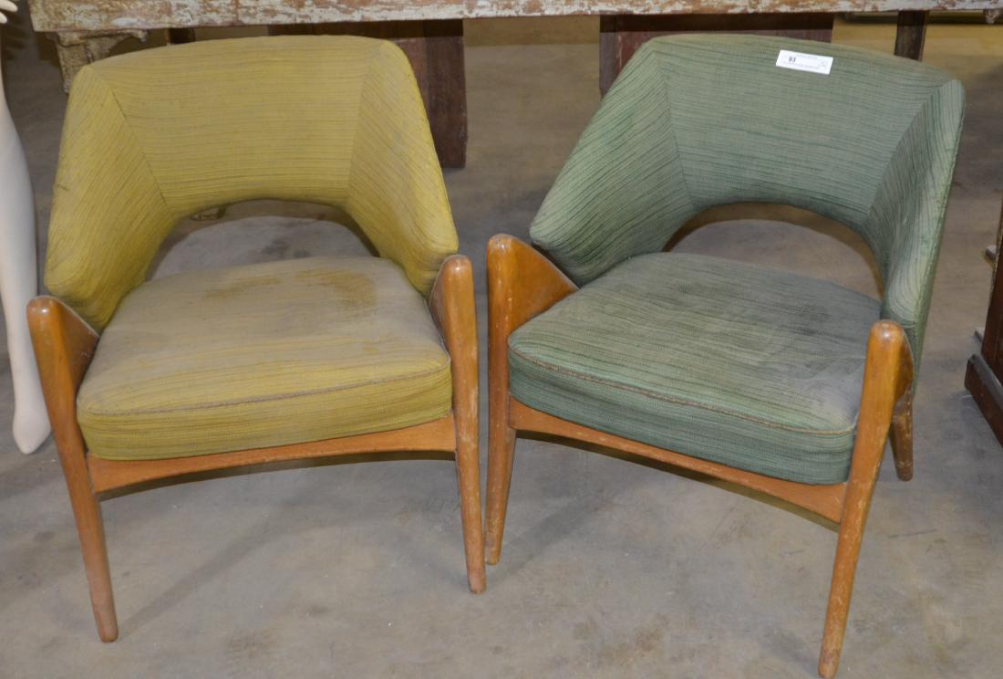 Pair of Mid-Century Modern Upholstered Chairs (1 of 1)