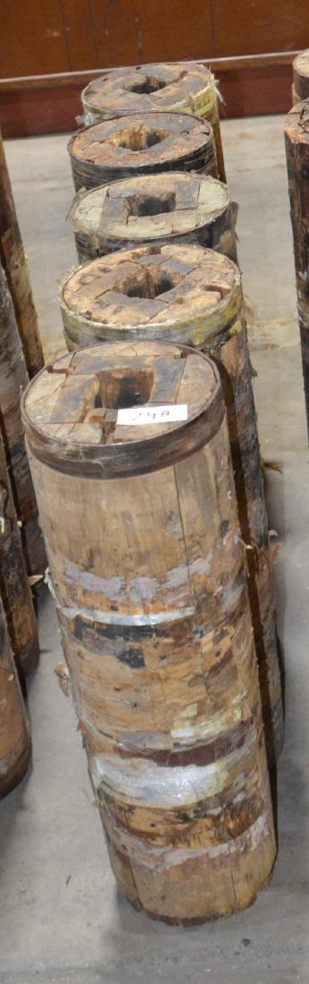 5 Wooden Rollers with Metal Bands (1 of 1)