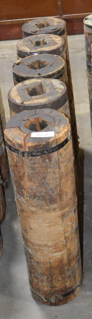 5 Wooden Rollers with Metal Bands (1 of 1)