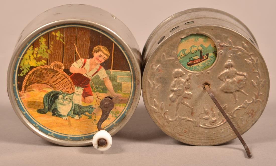 Two Small Victorian Child's Music Boxes. (1 of 4)