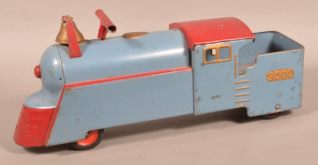 Marx 3000 Pressed Steel l Train Riding Toy. (1 of 4)