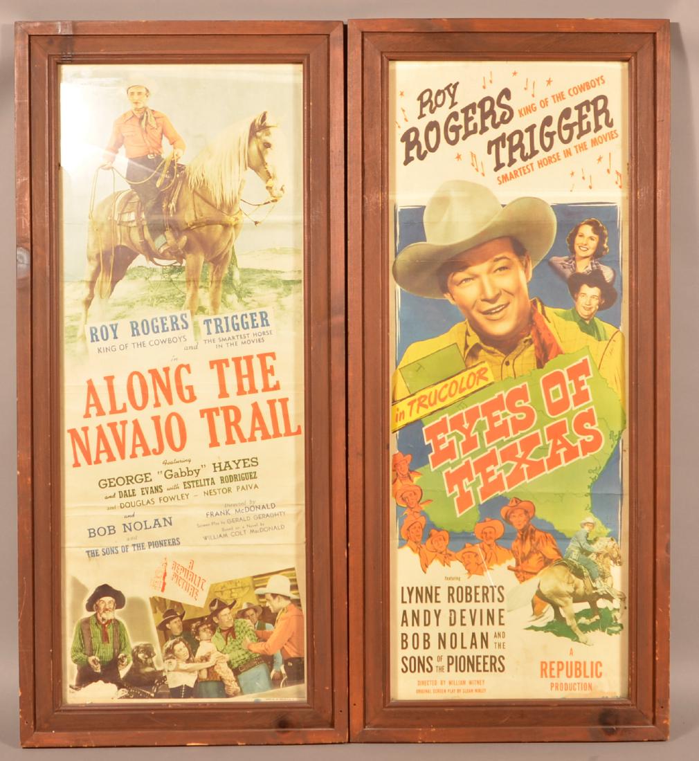 Two Framed Roy Rogers Movie Broadsides. (1 of 3)