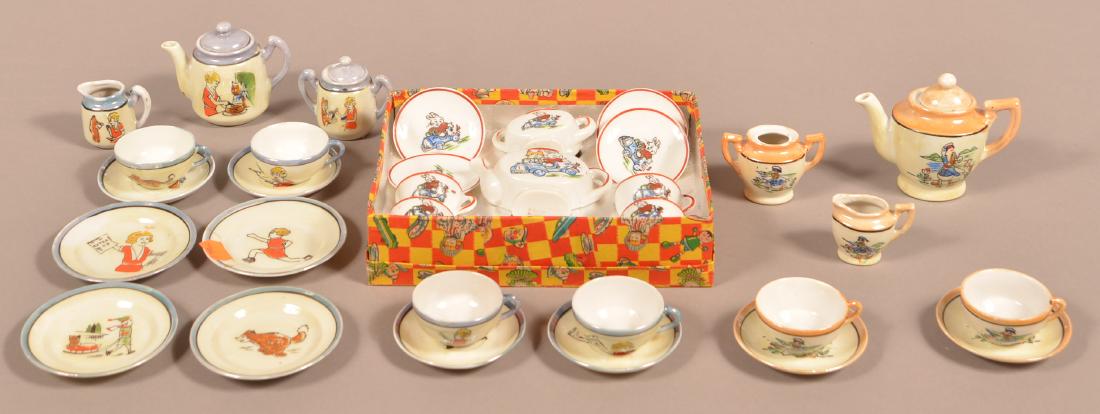 Three Vintage Japanese China Child's Tea Sets. (1 of 5)