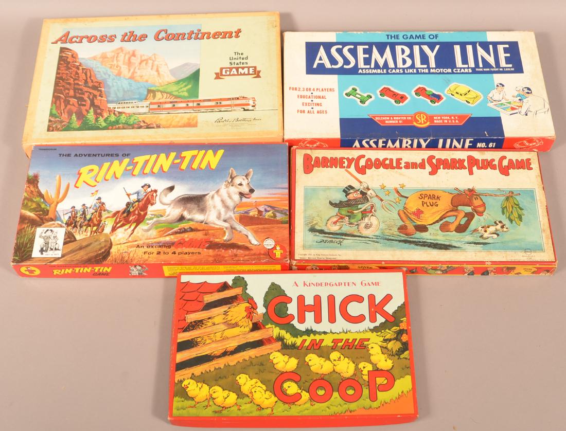 Five Various Vintage Board Games. (1 of 6)