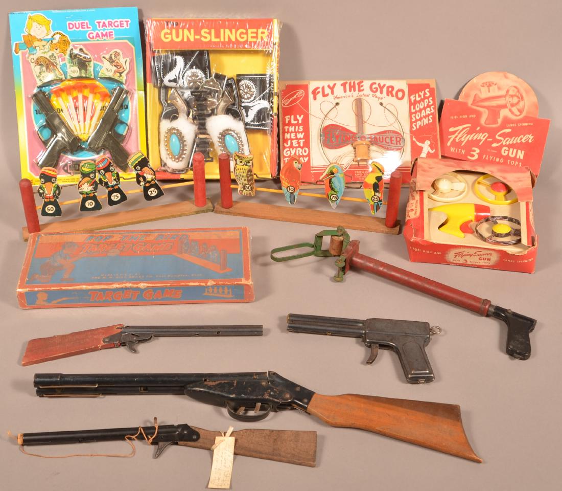 Lot of Vintage Cap/Cork Guns and Targets. (1 of 1)