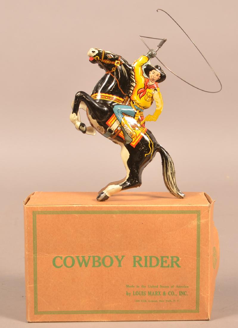 Marx Cowboy Rider Tin Lithograph Wind-up Toy. (1 of 2)