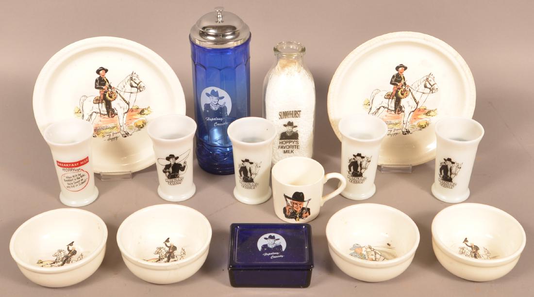 Lot of Vintage Hopalong Cassidy Glass and China. (1 of 2)