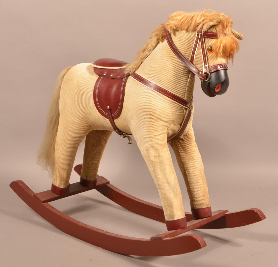 corduroy rocking horse