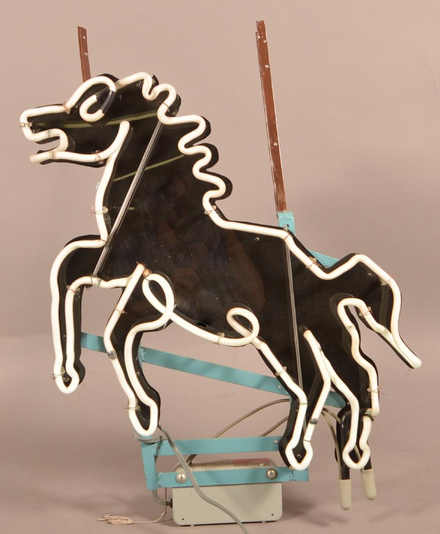 Modern Neon Horse Sign. (1 of 3)