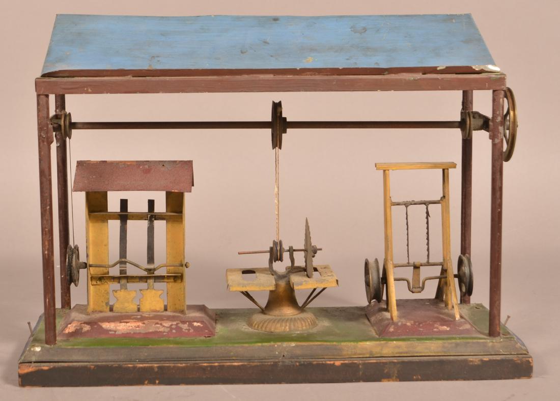 Painted Tin Machine Shop Steam Toy Accessory. (1 of 4)