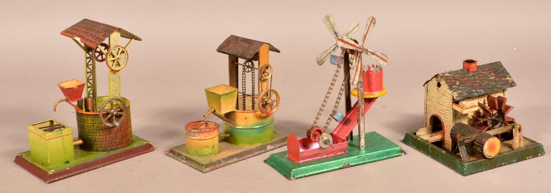 4 Painted Tin Water Feature Steam Accessories. (1 of 2)