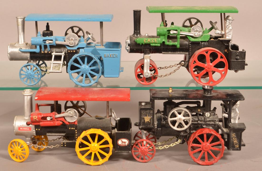 Four Vintage Cast Aluminum Steam Engine Toys. Aug 03, 2019