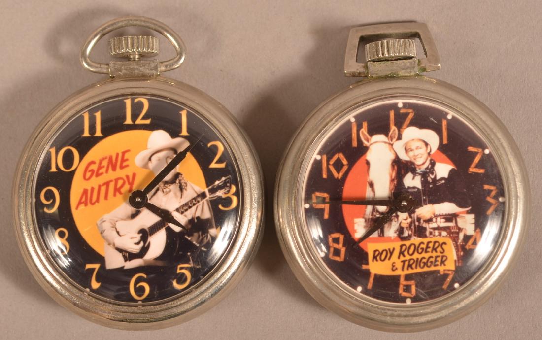 Gene Autry & Roy Rogers Cowboy Pocket Watches (1 of 3)