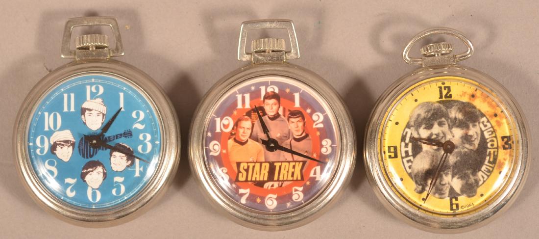 Monkees, Beatles and Star Trek Pocket Watches. (1 of 3)