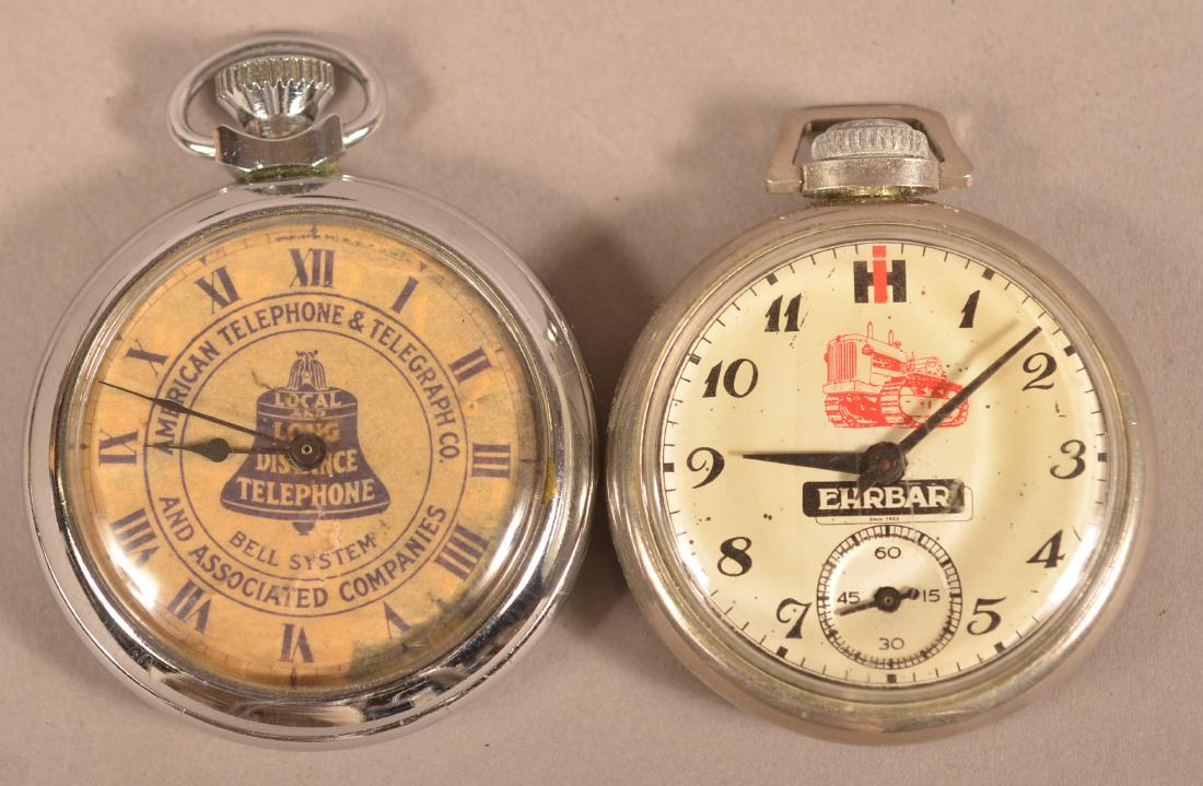 Two Vintage Advertising Pocket Watches. (1 of 3)
