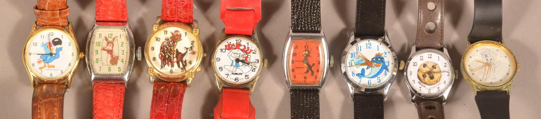 Eight Various Character Wrist Watches. (1 of 3)