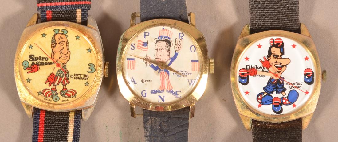 Three Presidential Satire Character Wrist Watches. (1 of 1)