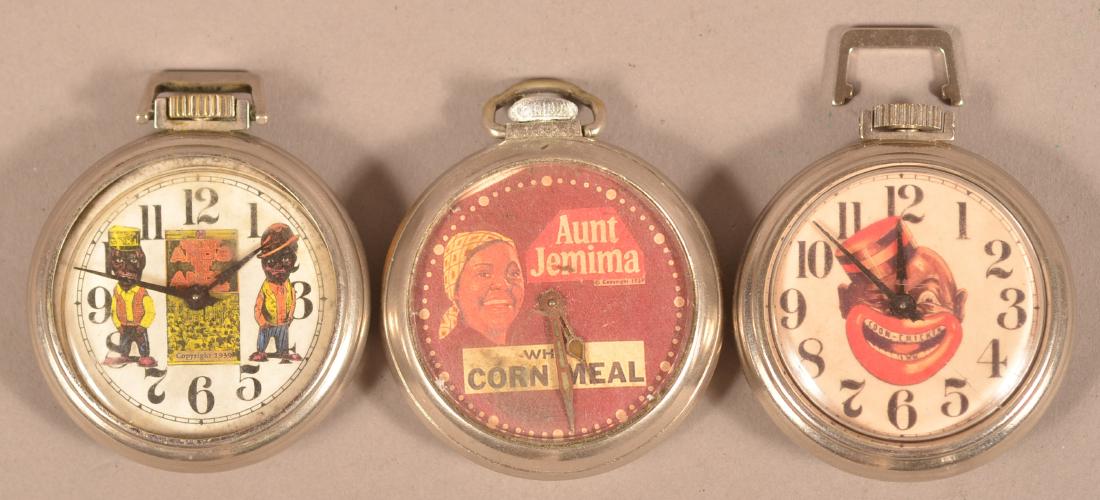 Three Black Americana Pocket Watches. (1 of 3)