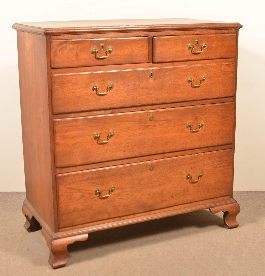 Chester Co Pa Chippendale Walnut Chest Of Drawers Aug 24