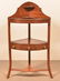 American Hepplewhite Mahogany Corner Basin Stand.