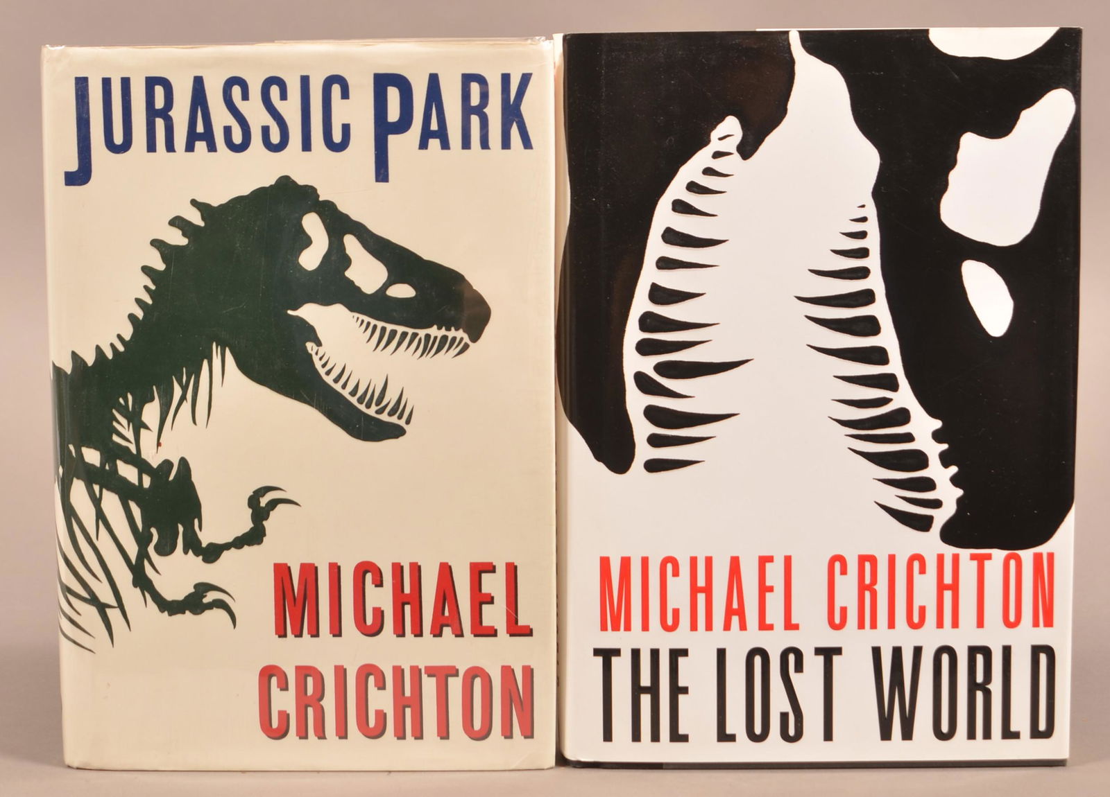 Crichton Jurassic Park + Lost World 1st Trade Eds (1 of 2)