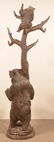 19th Century German Black Forest Lindenwood Hall Tree. - 6